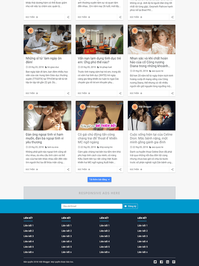 Template Blogspot cá nhân đẹp tinh tế 05